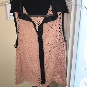 A cute shirt from papaya, with leather